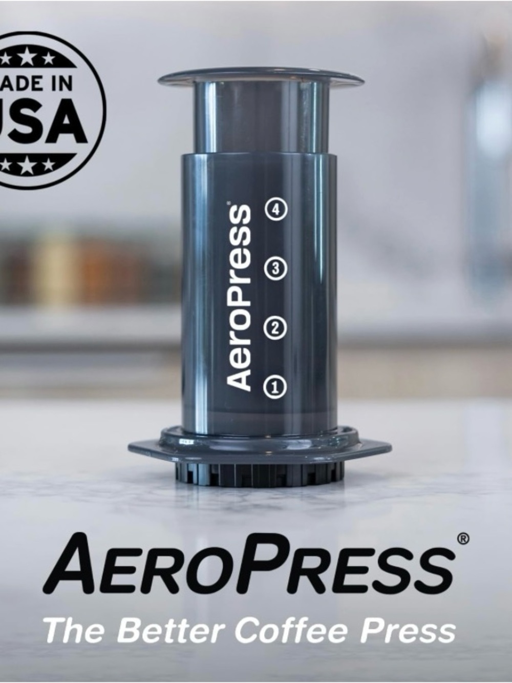 AeroPress Original, Full Bodied, Smooth, Rich Like Espresso Coffee Maker NEW! - Picture 2 of 6